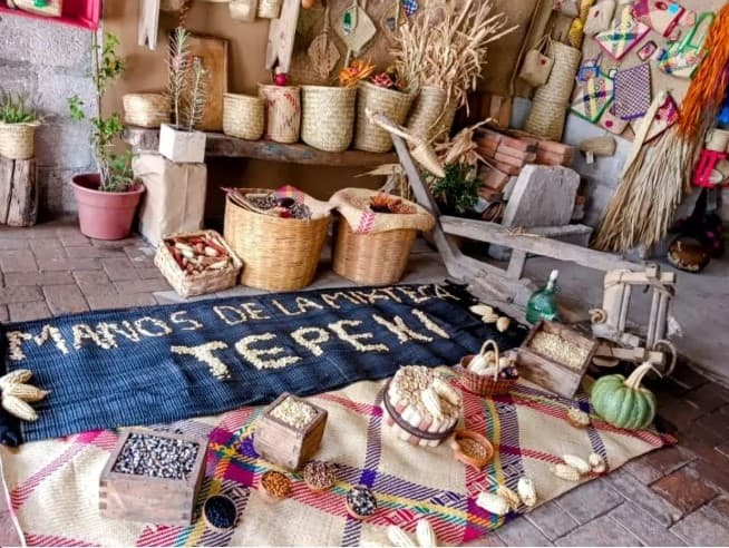 Tejido de palma artesanal